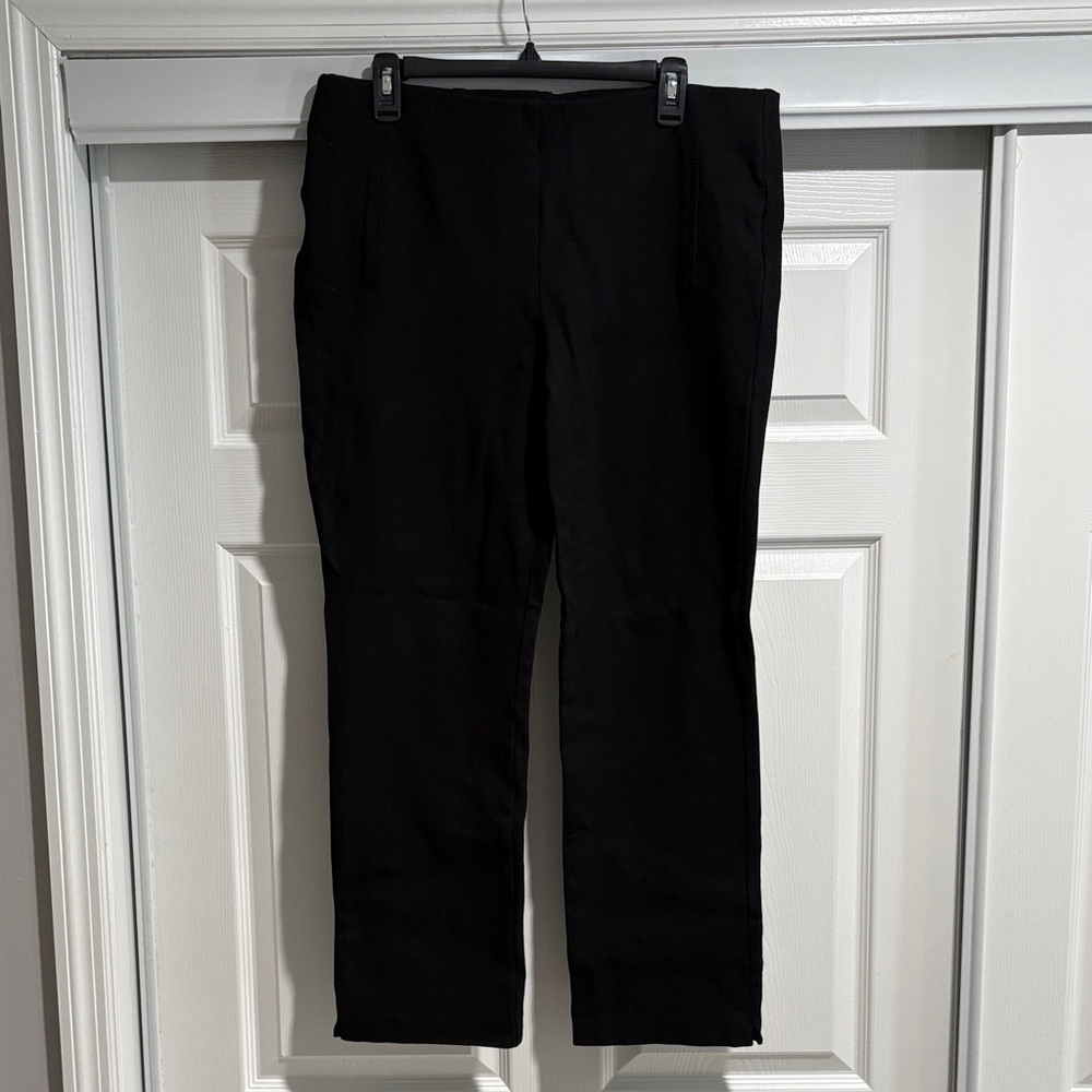 Chico’s So Slimming Black Ponte Ankle Pants